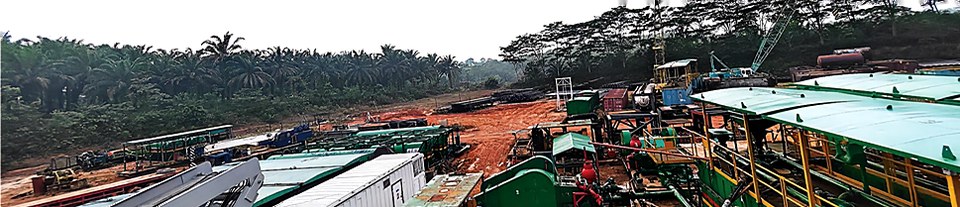 Indonesia · 1500HP electrification retrofit, SCR. Field photograph from the company application-cases materials.